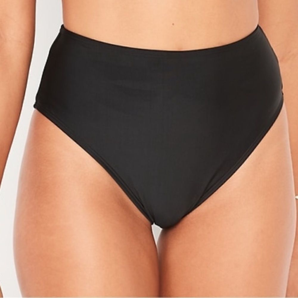 Old Navy High Waist Black Swim Bottoms NWOT SIZE XXL